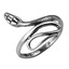 Серебряное кольцо Змейка 230897